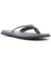 Brunello Cucinelli blue pool flip flops